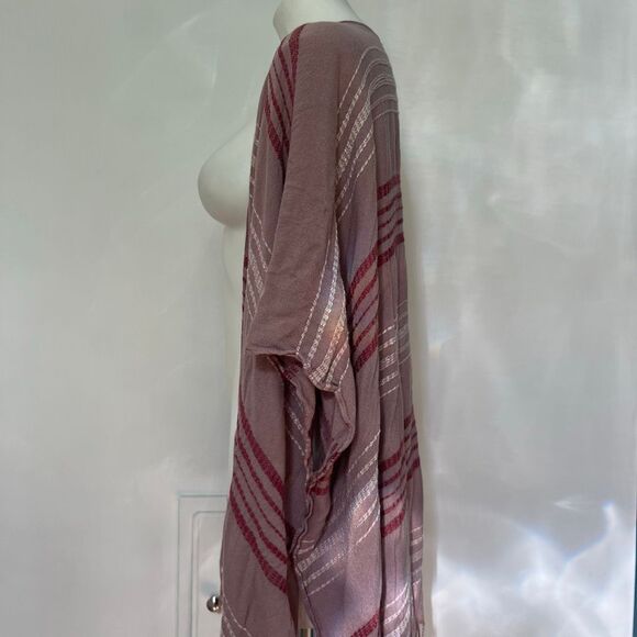 A.N.A. 100% rayon kimono coverup poncho - Picture 3 of 6